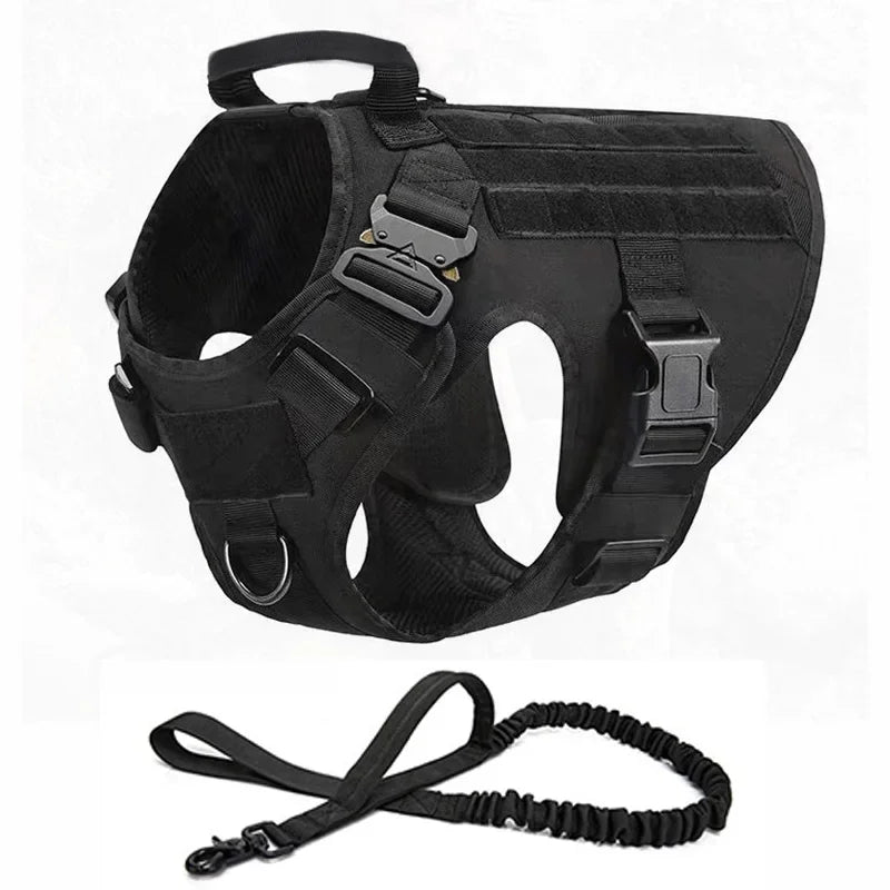 Tactical Dog Vest Nylon Harness for Training Outdoors