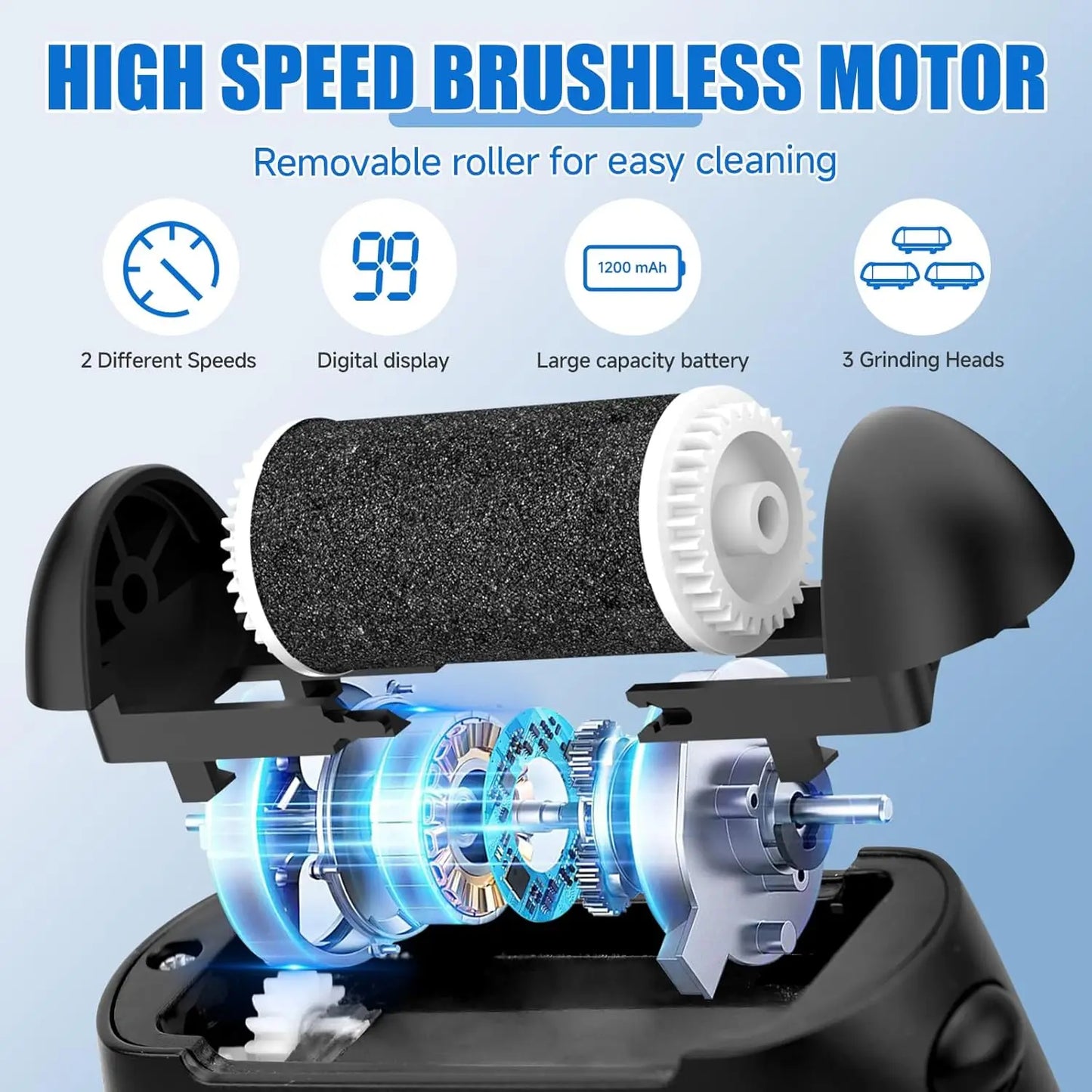 Electric Callus Remover 17 in 1 Pedicure Kit Portable