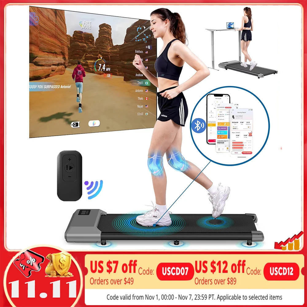Driving Power 2in1 Walking Pad Treadmill For Home And Office