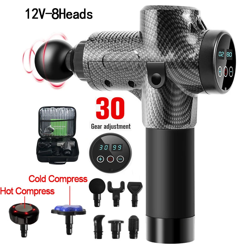 JMC Massage Gun With Hot Cold Head For Muscle Pain Relief