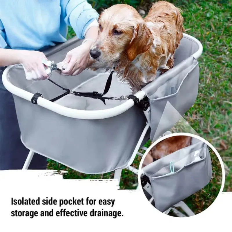 Dog Litter Elevated Foldable Dog Bath Tubs For Grooming