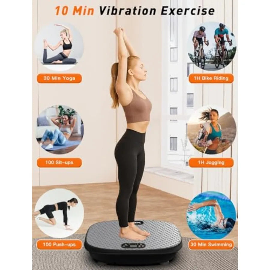 XMSJ Vibration Plate Exercise Machine For Lymphatic Drainage And Workout