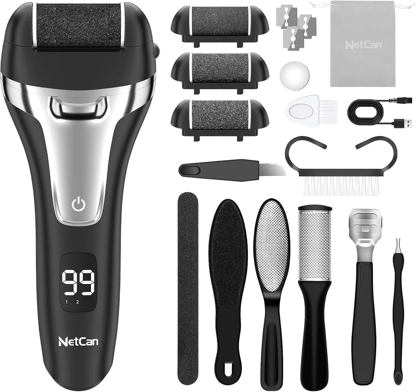 Electric Callus Remover 17 in 1 Pedicure Kit Portable