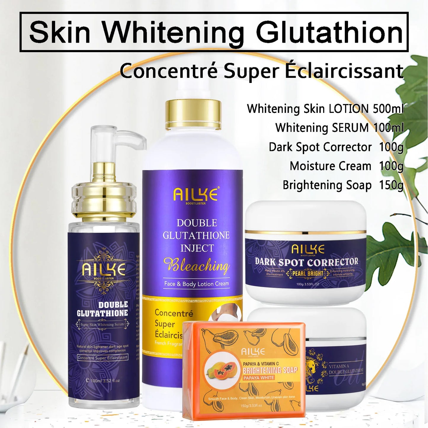 AILKE Double Glutathione Whitening Range For Radiant Skin