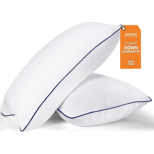 Cooling Hotel Quality Pillows 2 Pack Back Side Stomach Sleepers