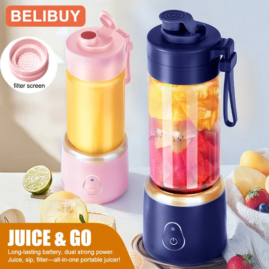 Portable Blender Juicer USB Rechargeable Smoothie Maker
