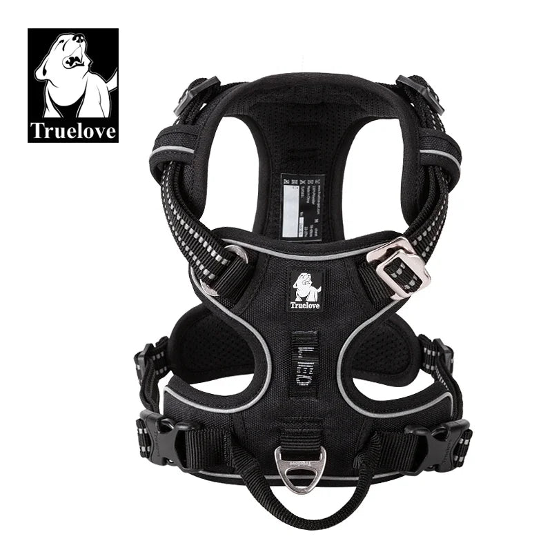 TRUELOVECN Reflective Adjustable No Pull Dog Harness
