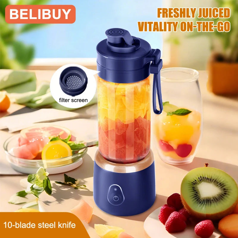 Portable Blender Juicer USB Rechargeable Smoothie Maker