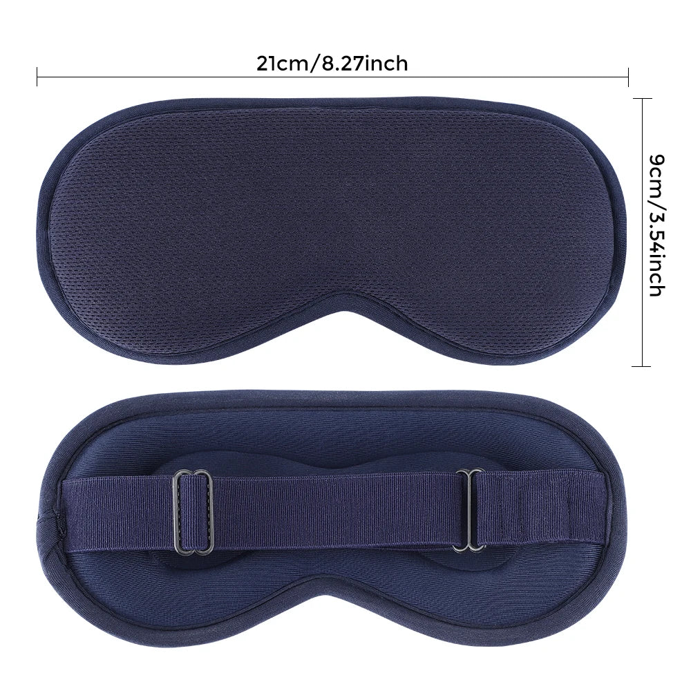 Electric Heated Eye Mask for Sleeping Warm Steam Vibration Eye Mask Hot&Cold Compress Dry Eyes Fatigue Relief Eye Care