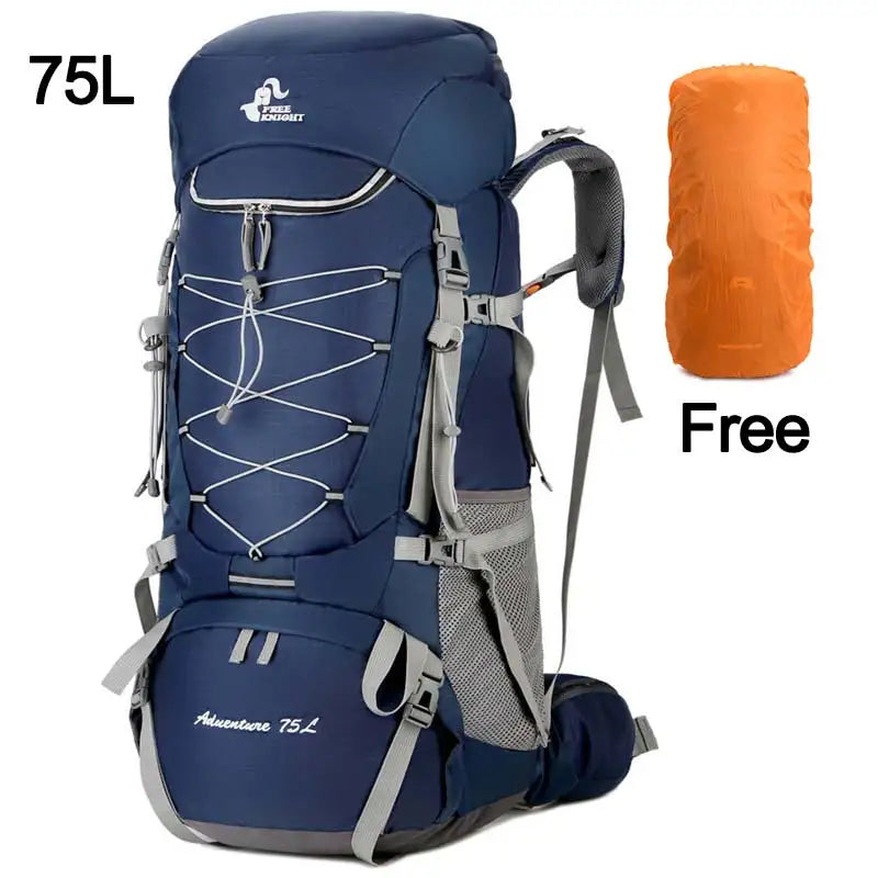 Camping Backpack With Rain Cover For Hiking And Trekking