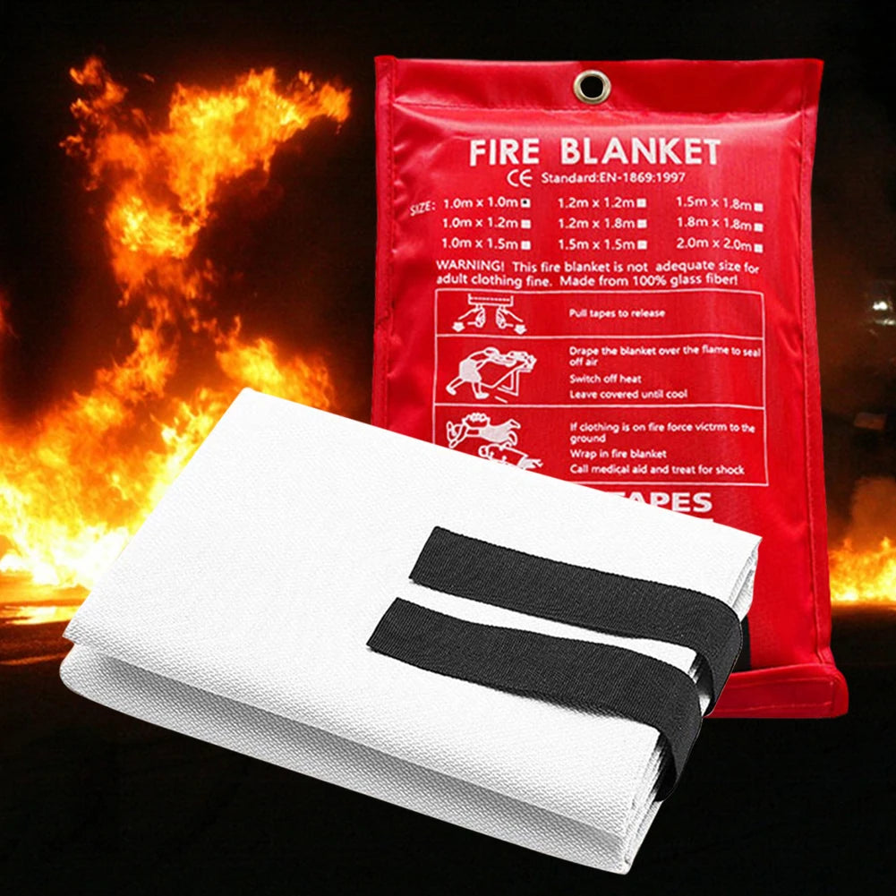 Alloyseed Fire Blanket Fiberglass Flame Retardant Shield