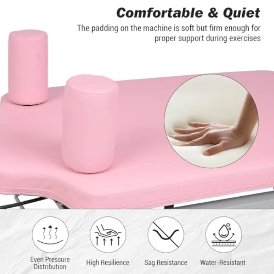 XMSJ Foldable Pilates Reformer With Resistance Cords For Home Use