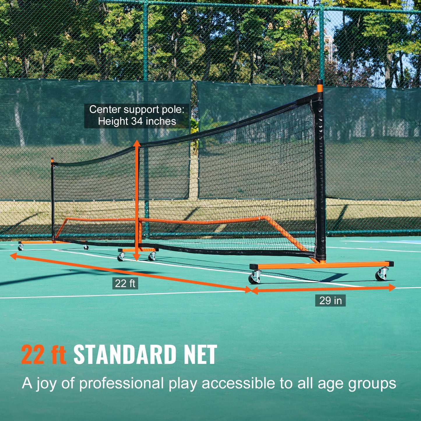 SucceBuy Portable Pickleball Net System Outdoor Court Line