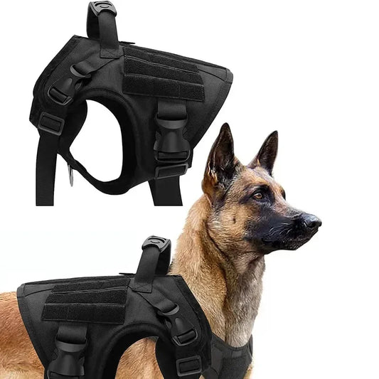 Tactical Dog Vest Nylon Harness for Training Outdoors