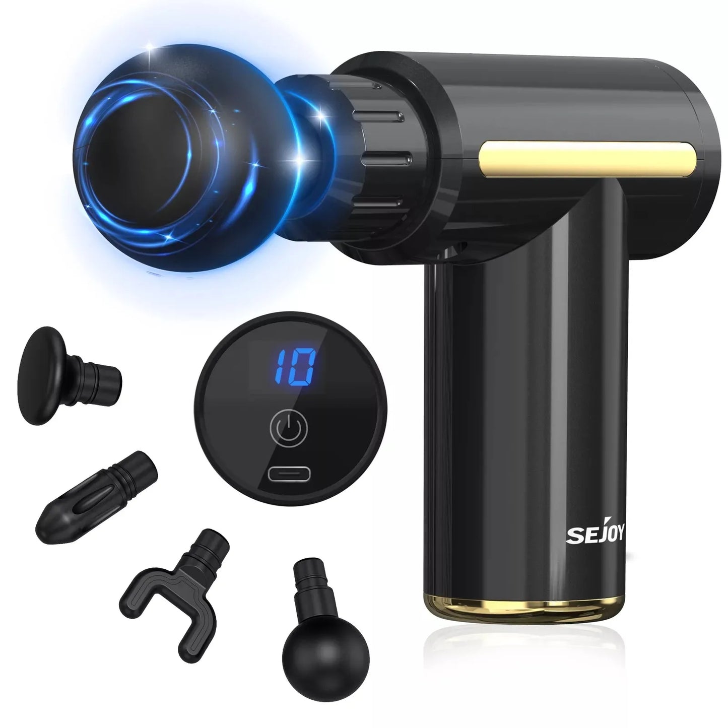 Sejoy Massage Gun Deep Tissue Percussion Massager 10 Speed