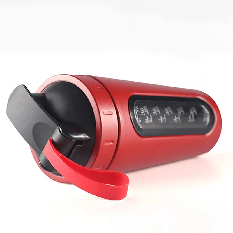 ZJMZYM Stainless Steel Shaker Bottle With Built In Scale