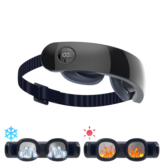 Wireless Eye Massager Instant Hot Cold Compress Eye Massager for Tired Eyes Dark Circles Remove Heating Music Relieves Fatigue