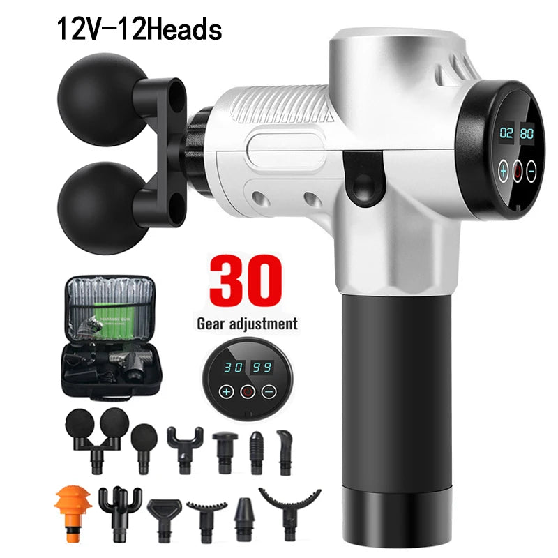 JMC Massage Gun With Hot Cold Head For Muscle Pain Relief