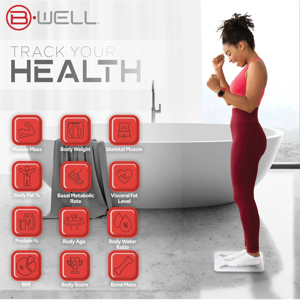 DUTRIEUX Bluetooth Smart Scale App Body Weight Tracker