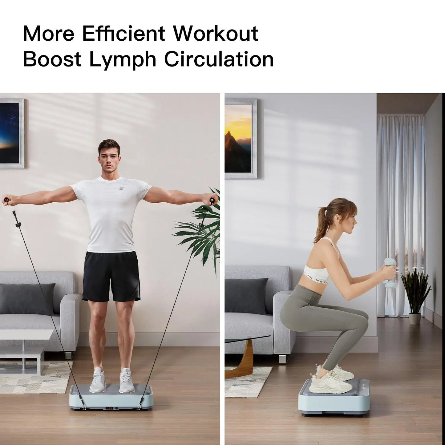 UMAY Fitness Vibration Board Exercise Full Body Workout