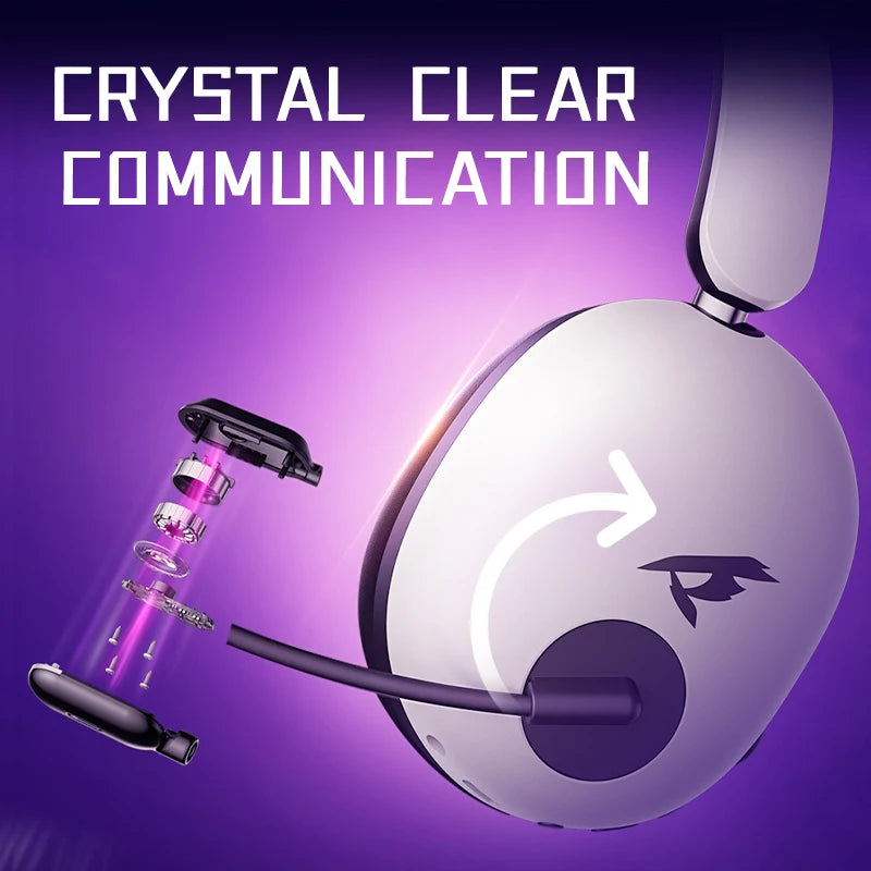 Picun UG10A Wireless Gaming Headset Premium With Mic Over Ear Bluetooth 6 40mm Driver