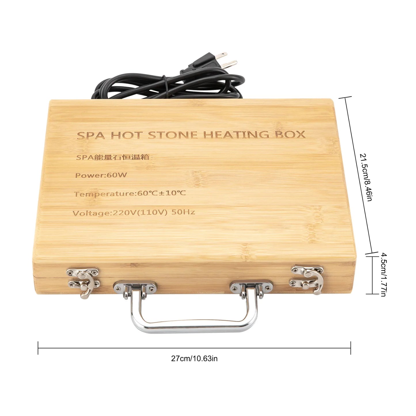 Hanging Hot Stone Kit With Digital Controller Heating Box