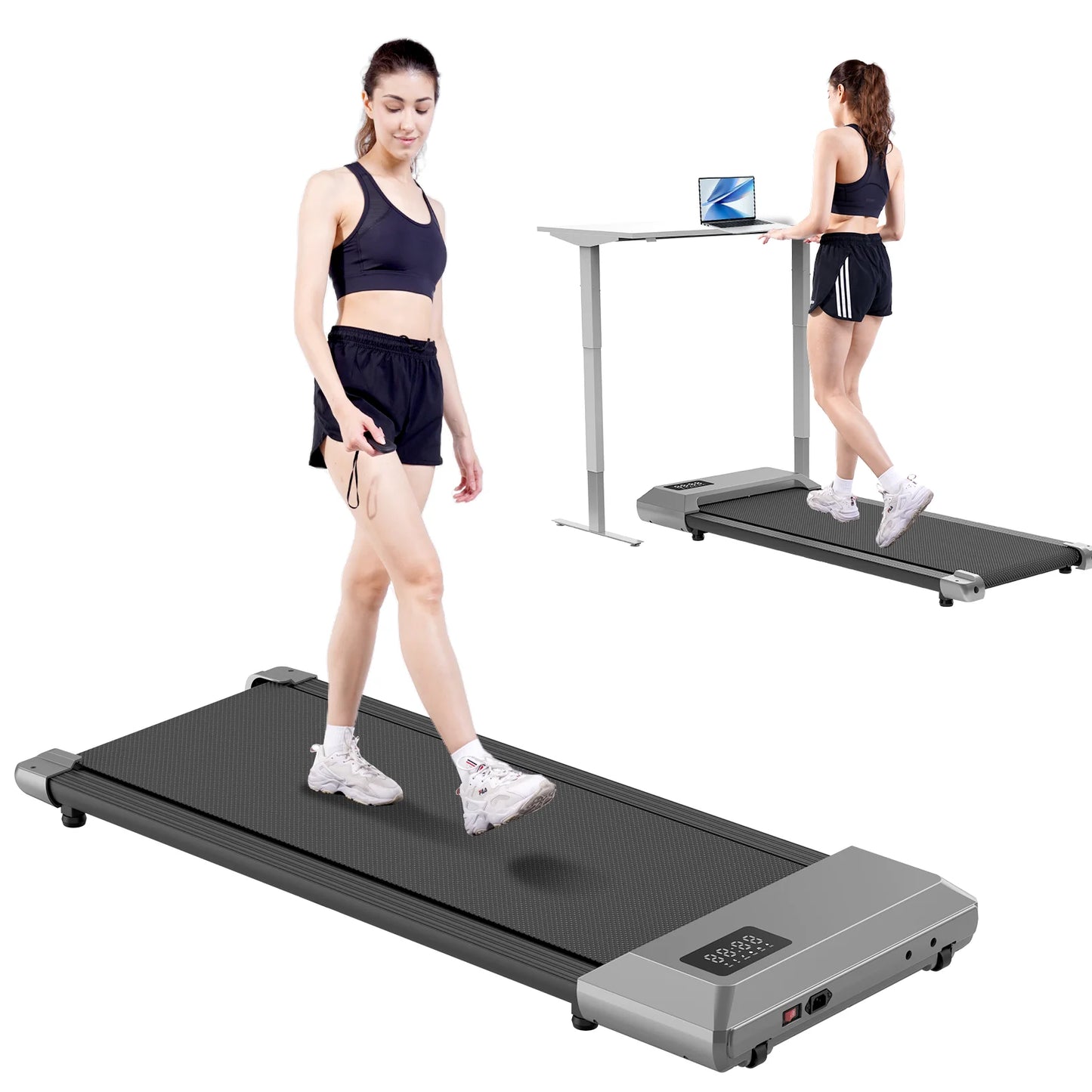 Driving Power 2in1 Walking Pad Treadmill For Home And Office
