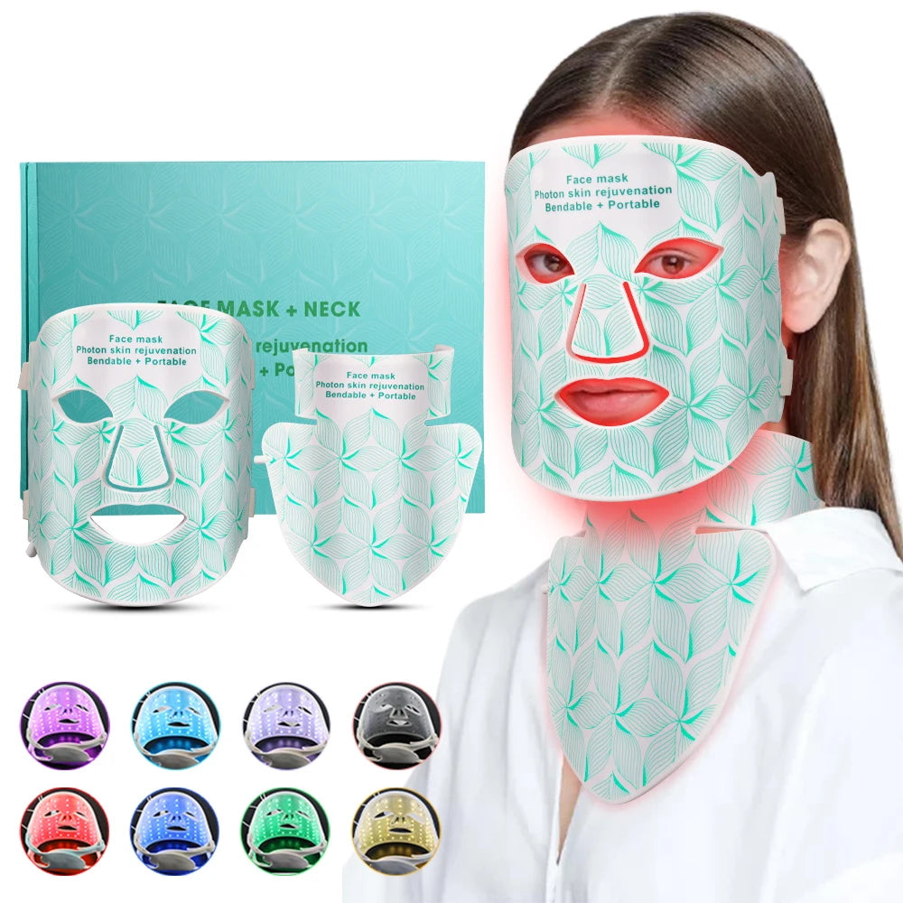 UBilli Facial LED Mask With Neck Red Near Infrared Therapy