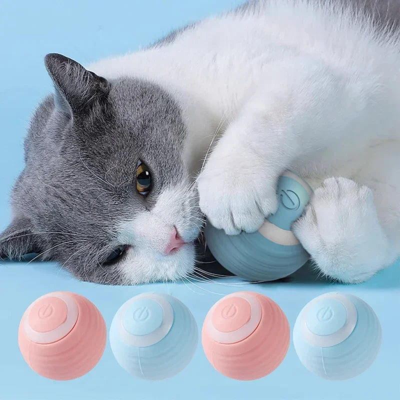 Automatic Moving Cats Toy Interactive Ball Rechargeable Rolling Electric Ball Home Pet Accessories Things for Supplies Cats toy