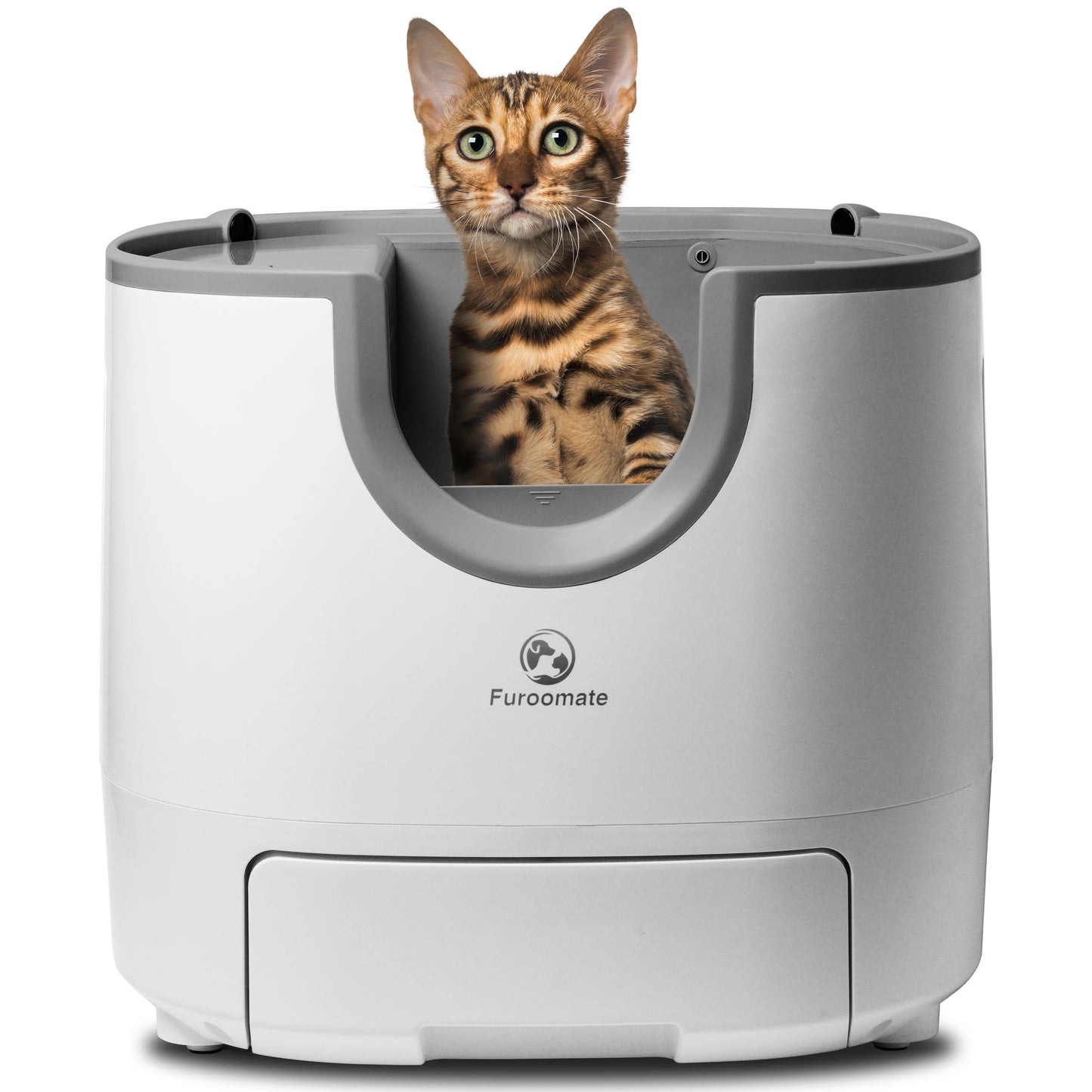 Furoomate Self Cleaning Cat Litter Box Open Top Design
