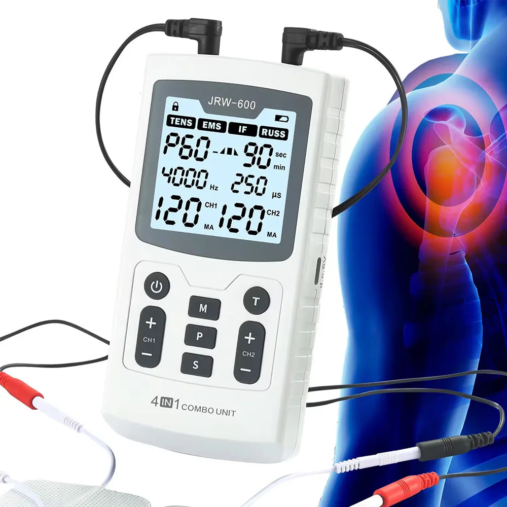 Hmeily 4 In 1 Electric Muscle Stimulator EMS IFT TENS RUSS