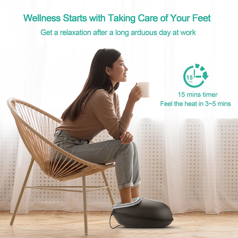 Medcursor Shiatsu Foot Massager With Heat Roller Therapy