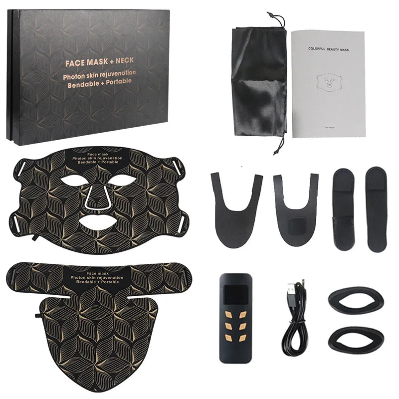 UBilli Facial LED Mask With Neck Red Near Infrared Therapy