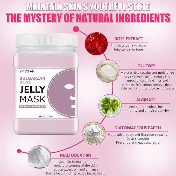 Jelly Face Mask Powder for Facials Esthetician Supplies Professional Beauty Skin Care Wholesale Bulk Mask