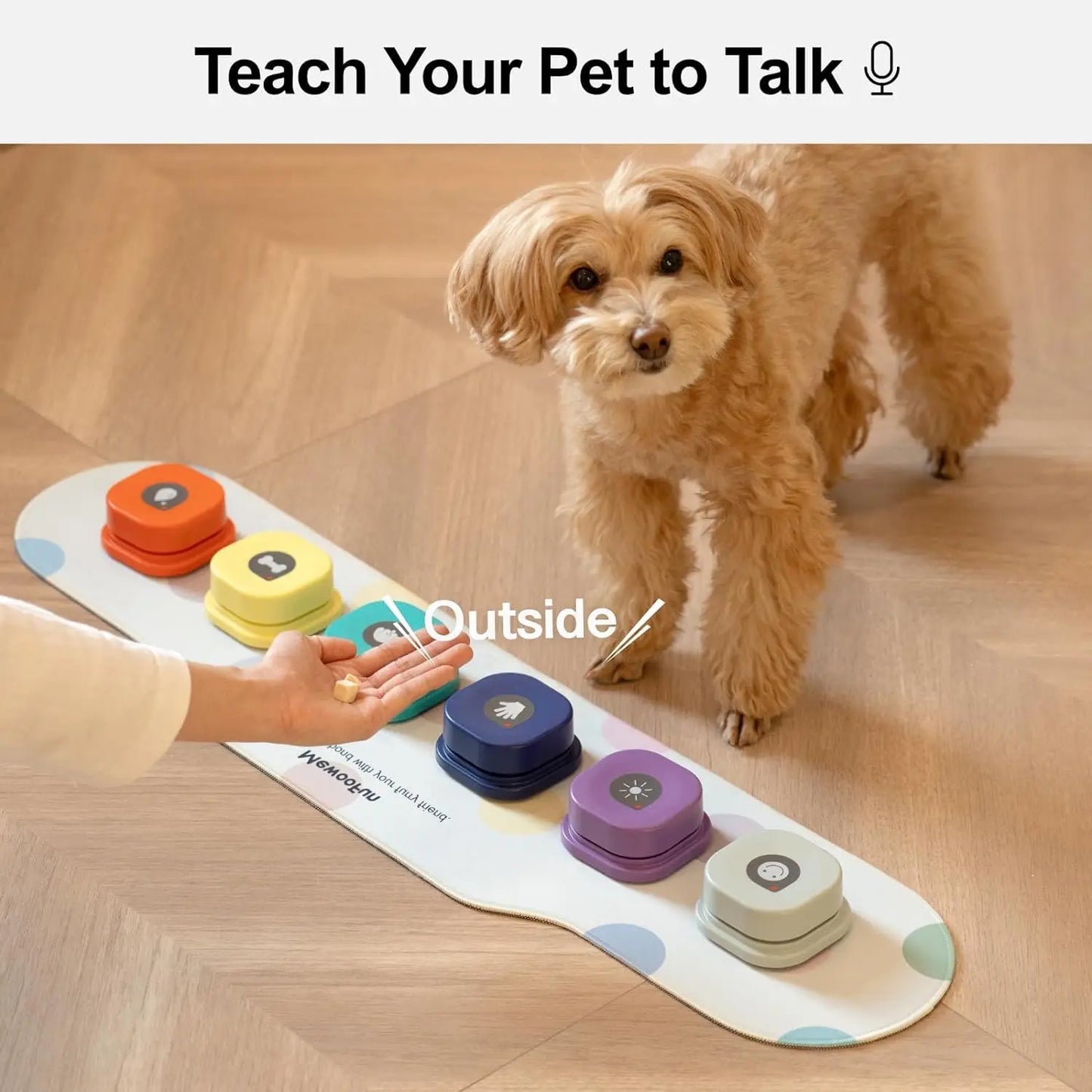 MEWOOFUN Voice Recording Button for Dogs Talking Training