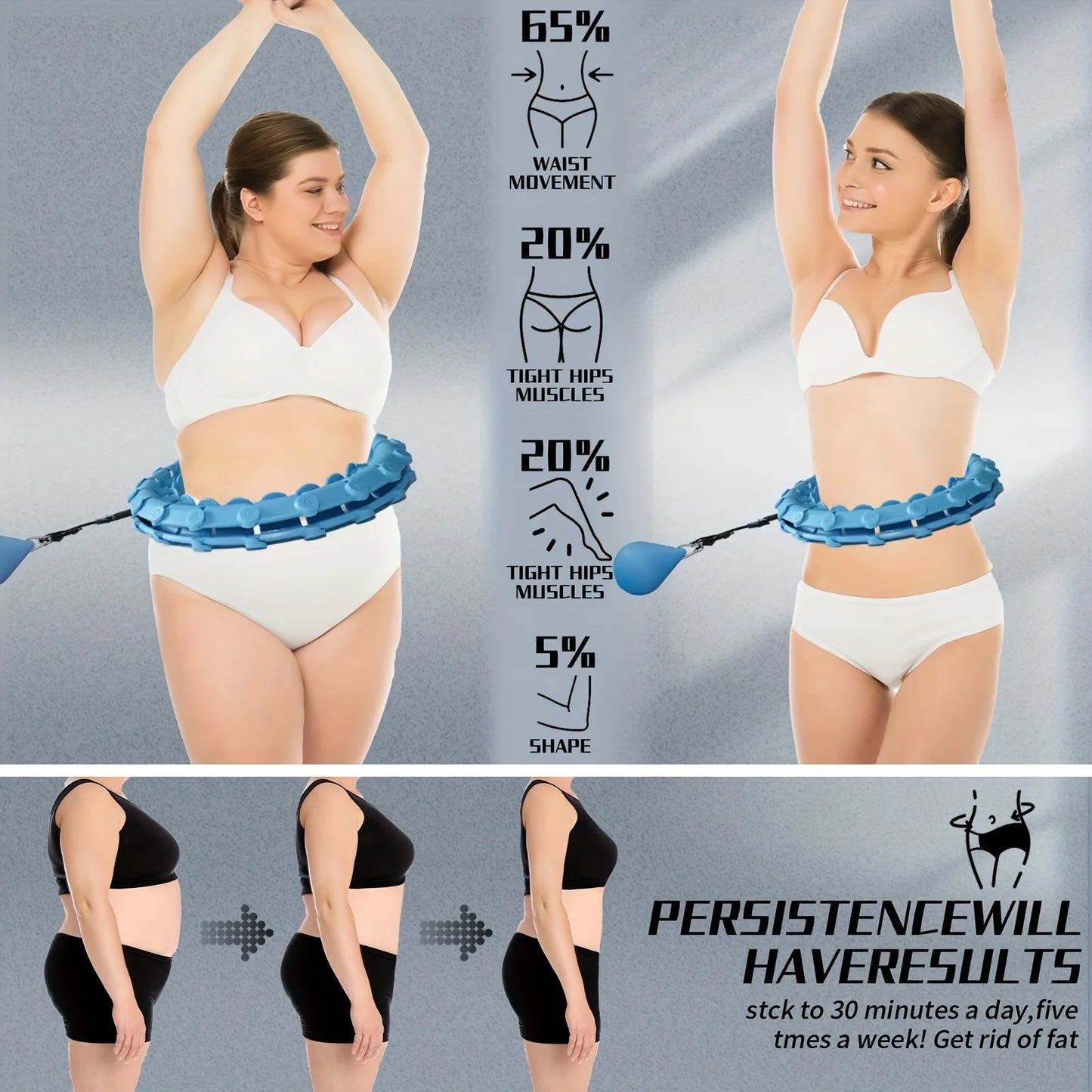 Infinite Circle Exercise Ring With Detachable Chains Waist Trainer