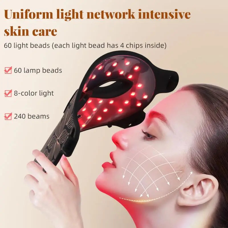 UBilli Facial LED Mask With Neck Red Near Infrared Therapy