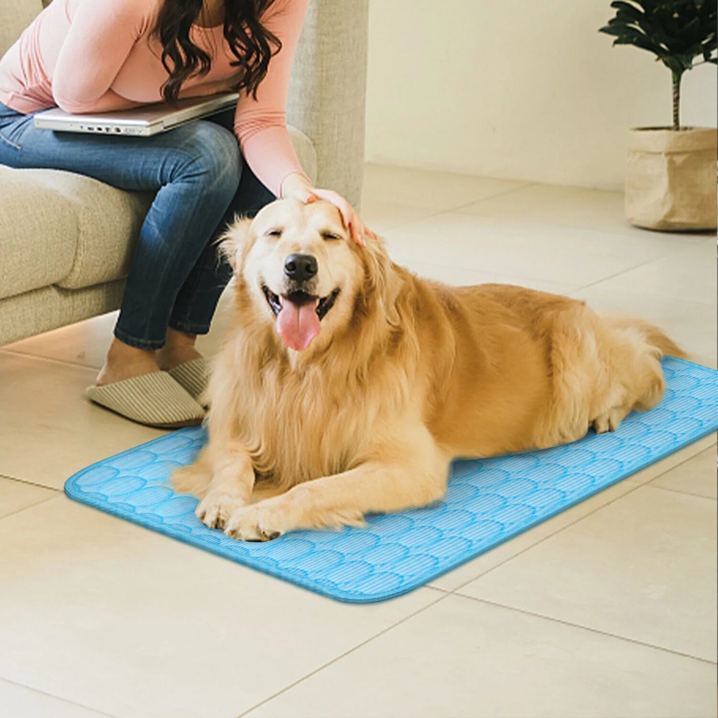 Pet Cooling Mat For Dogs And Cats Summer Bed Cushion