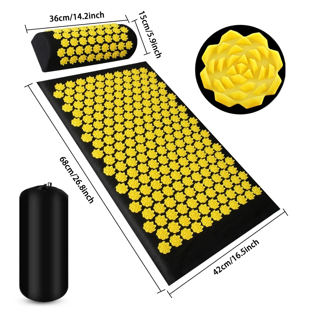 Monclique Acupressure Yoga Mat Kuznetsov Applicator Cushion