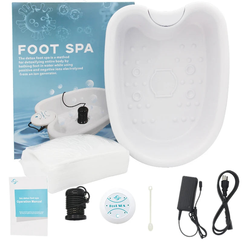 Hmeily Detox Ion Mini Foot Spa Massager Bath Whirlpool Therapy