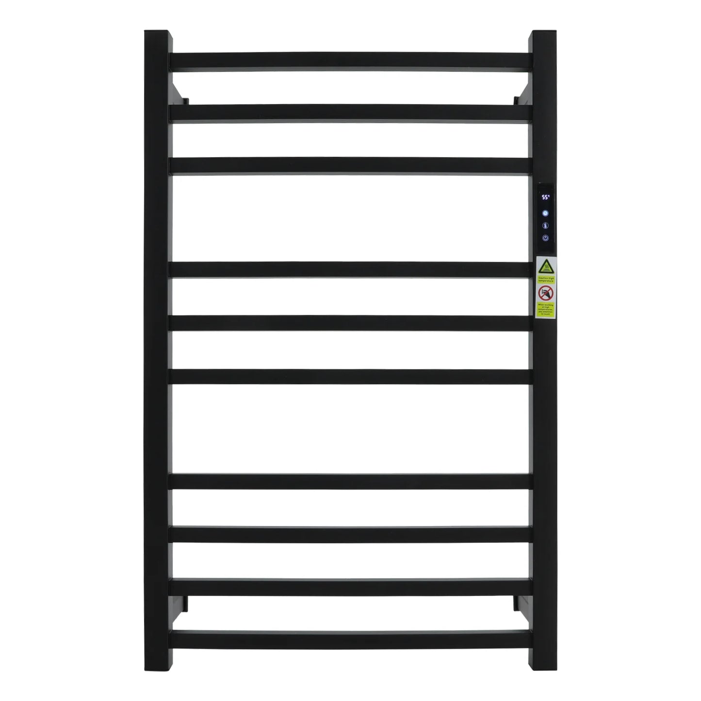 Wall-Mounted Electric Towel Rack, 10-Rod Large Space 120W Fast Heating for Bedroom Bathroom Kitchen Laundry Room Spa Sauna