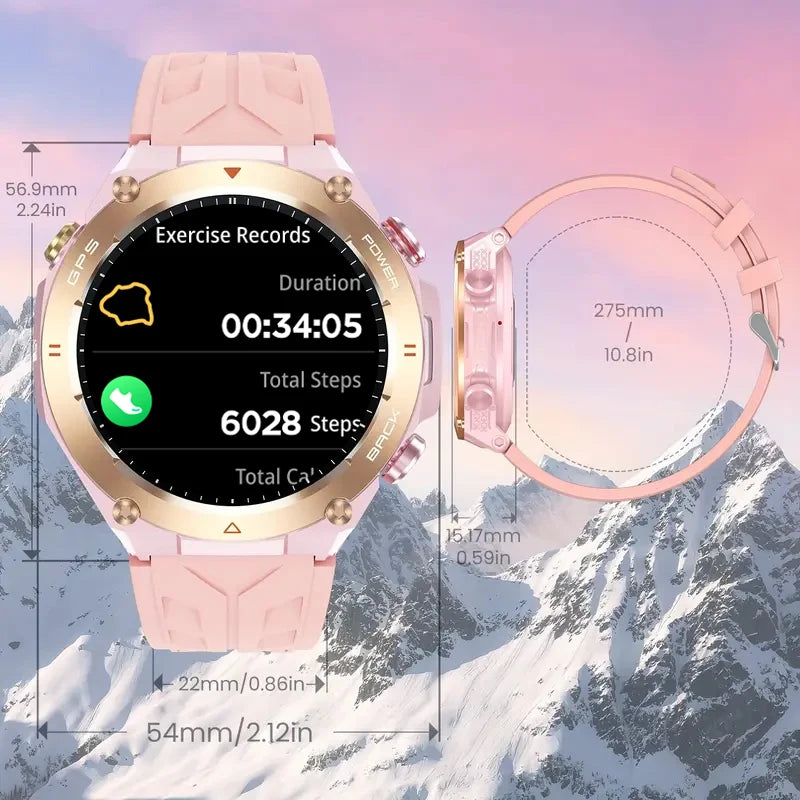 SENBONO GPS Smart Watch for Women Bluetooth Call 1ATM