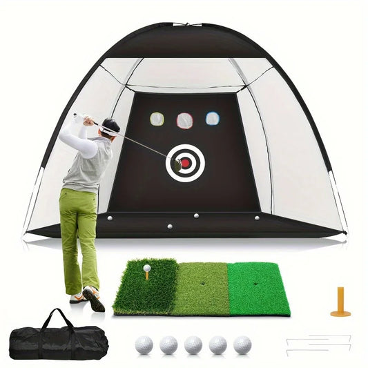Hign-Concerned Golf Practice Net Deluxe All In One Set