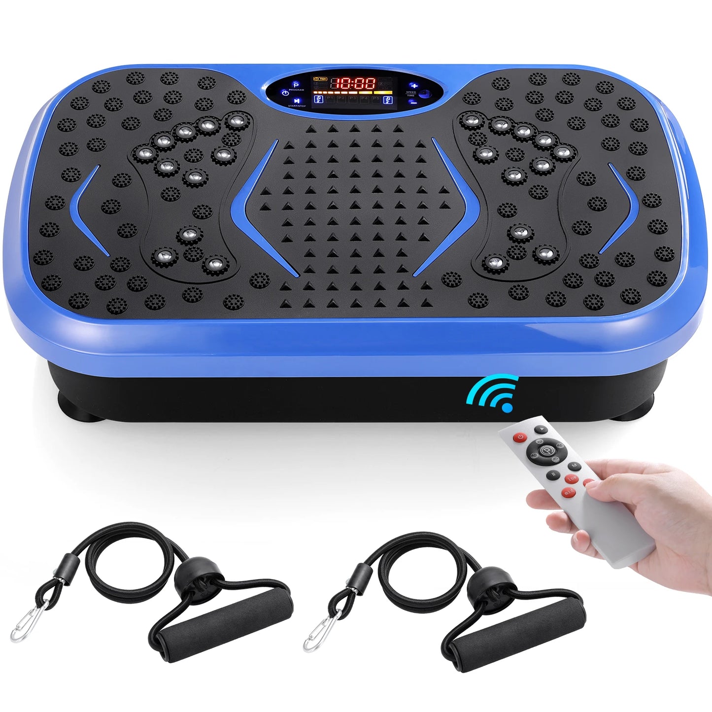 Vibration Plate Exercise Machine Home Workout Platform With Bands