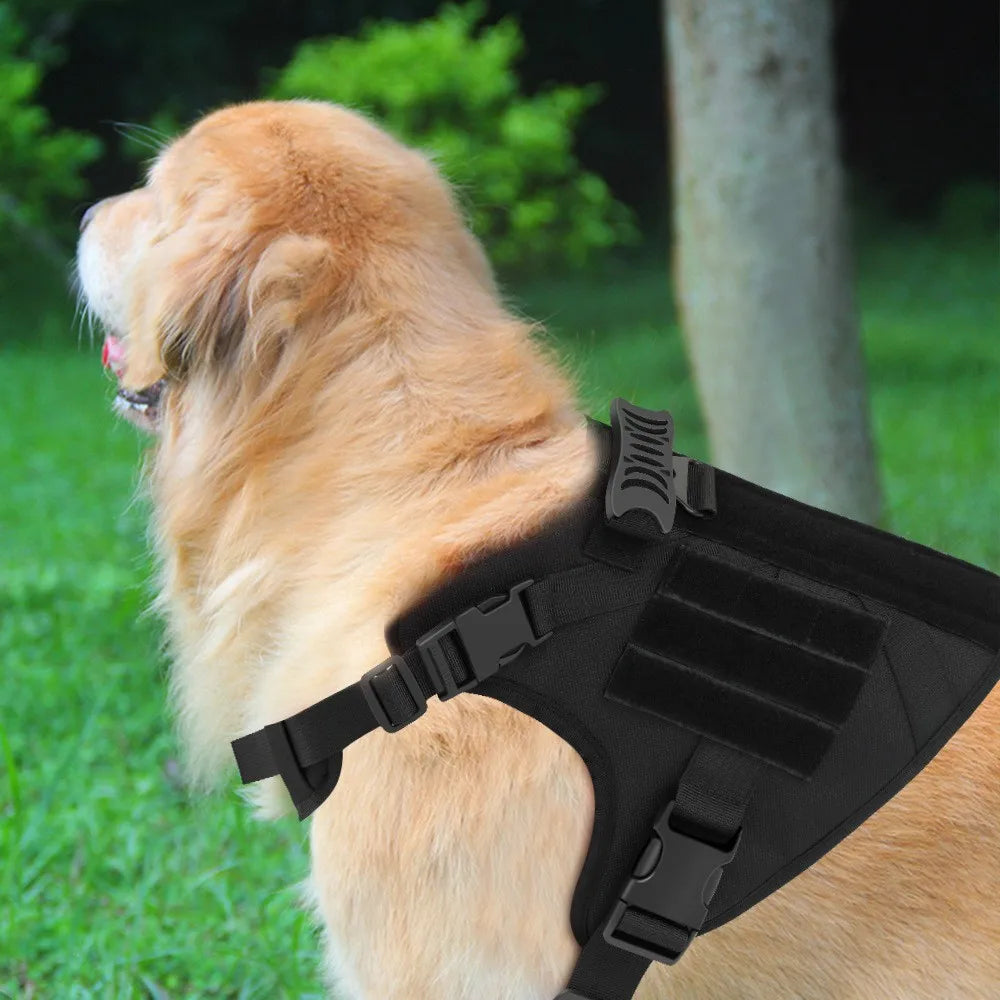 Tactical Dog Vest Nylon Harness for Training Outdoors