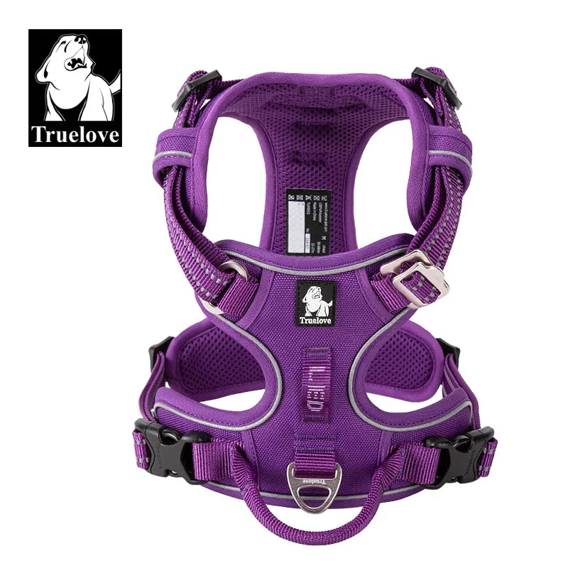 TRUELOVECN Reflective Adjustable No Pull Dog Harness