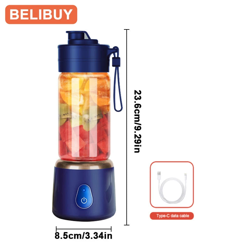 Portable Blender Juicer USB Rechargeable Smoothie Maker