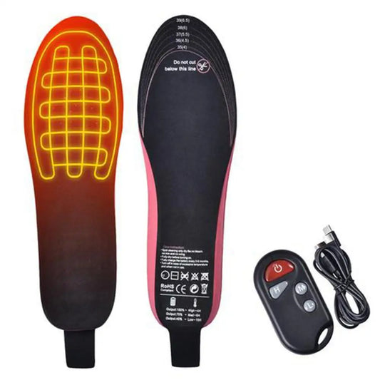 USB Heated Shoe Insoles Feet Warm Sock Pad Mat Wireless Temperature Electrically Heating Insoles Warm Thermal Insoles