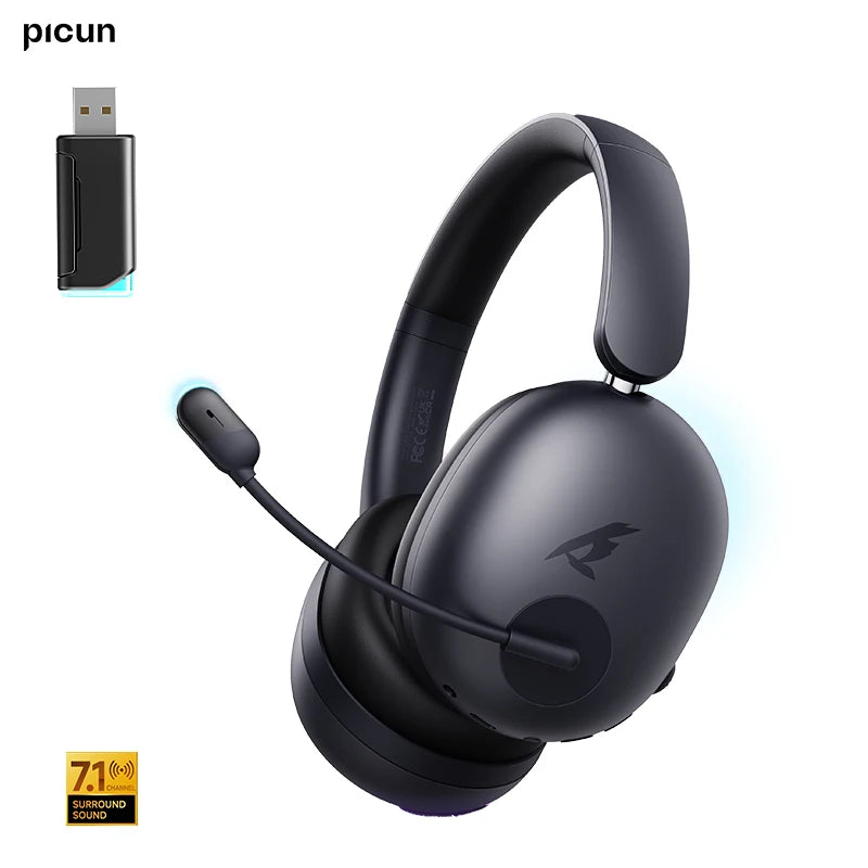 Picun UG10A Wireless Gaming Headset Premium With Mic Over Ear Bluetooth 6 40mm Driver