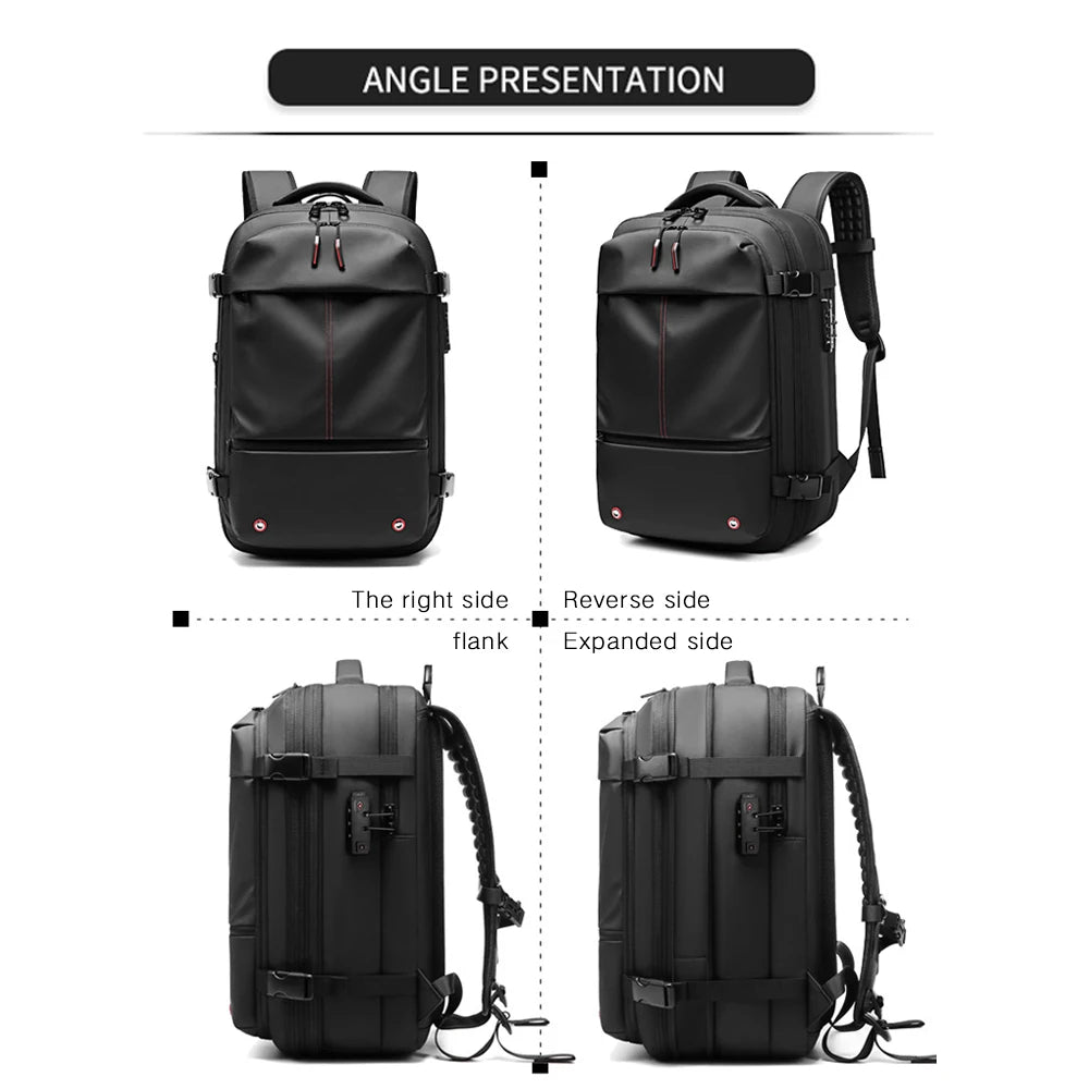 Travel Backpack Vacuum Compression 17 inch Laptop Backpack Business Large Capacity School Backpack Expanded Hiking Backpack